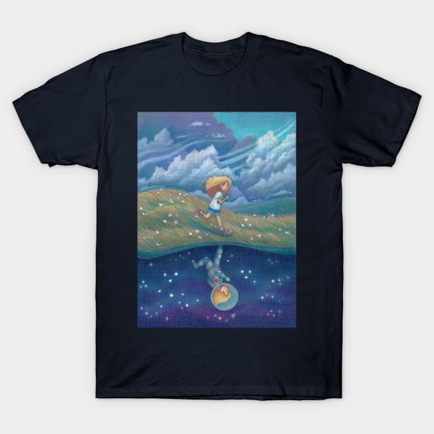 Space girl T-Shirt by illustore